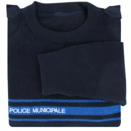 Pull Hiver Police Municipale brodé DMB