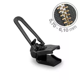 Curseur Zlideon 5A fermeture zip métallique noir