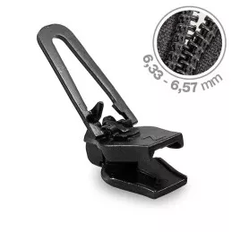 Curseur Zlideon 5C fermeture zip spiralée noir