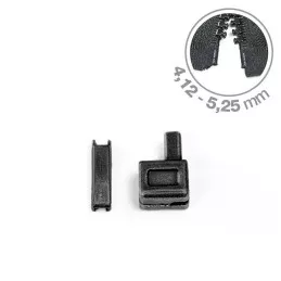 Boîtier et Manchon d'arrêt taille 3 et 4 pour fermeture noir