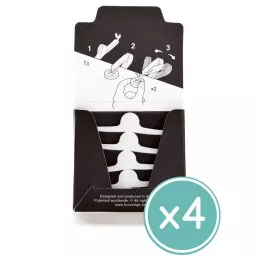 Pack Agrafe Boutons TIC Zlideon blanc