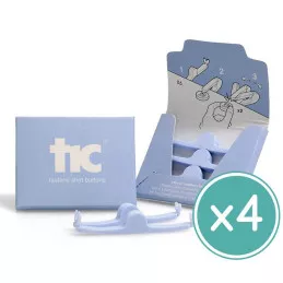 Pack Agrafe Boutons TIC Zlideon bleu