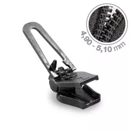 Curseur Zlideon 4C fermeture zip spiralée noir