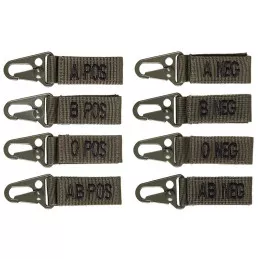 Porte-clés tactique Groupe Sanguin Miltec Vert OD