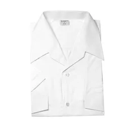 Chemisette de Cérémonie Blanche Homme avec Plastron et Supports Velcro