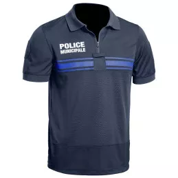 Polo Police Municipale Respirant GPB Manches Courtes Bleu Marine PM ONE