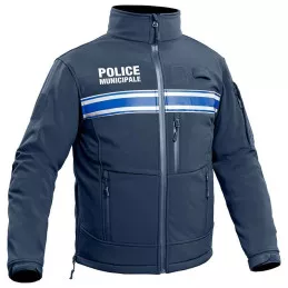 Blouson Softshell Police Municipale Bleu Marine PM ONE