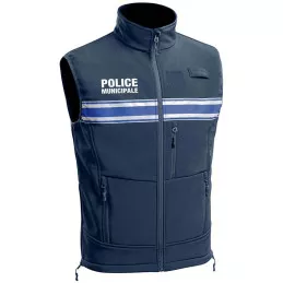Gilet Softshell Police Municipale Bleu Marine PM ONE