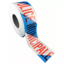 Rubalise à chevron bleu et blanc Police Municipale
