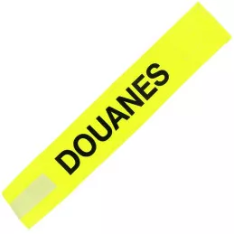 Brassard Douanes Fluorescent Jaune