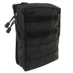 Pochette Verticale 19 x 23 MOLLE Miltec Noir
