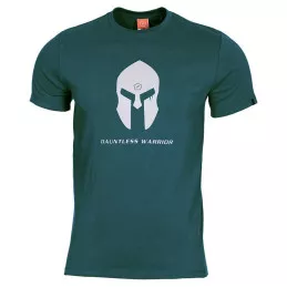 T-shirt manches courtes Pentagon Spartan Helmet Bleu Pétrole