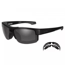 Lunettes Balistiques Compass WILEY X Black Ops Verres Gris Fumés