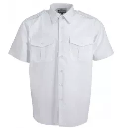Chemisette de Cérémonie Blanche Homme avec Supports Velcro