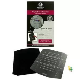 Kit Plastron Velours Noir Breveté Martineau