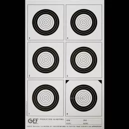 Cibles "Tir sur Appui 100m" (lot de 10 pièces)