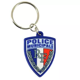 Porte-clés Gomme 3D Police Municipale
