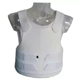 Housse Gilet Pare-Balles Port Discret Blanc Protecop Homme