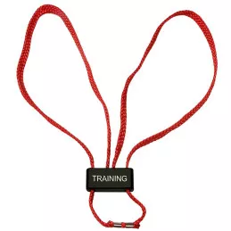 Menottes d'entrainement textiles rouge