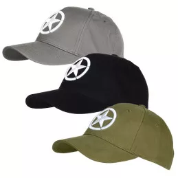Casquette Brodée WWII Etoile blanche des Alliés