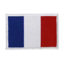 Ecusson France Tricolore Rectangulaire Brodé