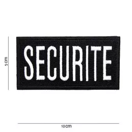 Écusson SECURITE Rectangulaire Brodé