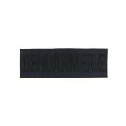 Bande basse visibilité brodée Gendarmerie 4,5 x 10 cm
