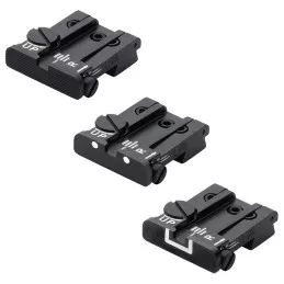 Mire arrière TPU ajustable LPA Sights pour Colt Gov't 1911-A1