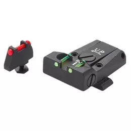 Mire arrière avec guidon TTF ajustable LPA Sights pour Glock