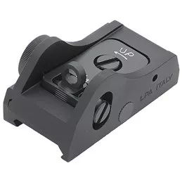 Hausse de combat à dioptre D4 rail Weaver LPA Sights pour fusil à répétition