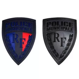 Ecusson Police Municipale Basse Vision Silicone