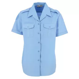 Chemisette administrative Bleu Ciel Femme