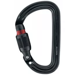 Mousqueton asymétrique ultra-léger Sm'D à verrouillage Screw-Lock PETZL