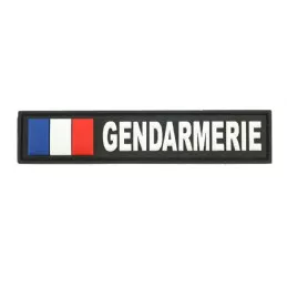 Barrette Gomme 3D Gendarmerie avec drapeau FR