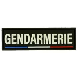 Bande Gomme 3D Gendarmerie 3 x 10 cm Liseré Tricolore