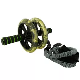 Roue abdominale multifonction avec tendeurs de tension