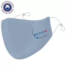 Lot de 2 Masques Covid-19 Gendarmerie Nationale Bleu Ciel