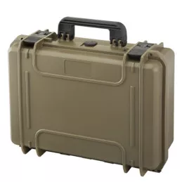 Valise Rigide étanche MAX430GUN Coyote pour 5 pistolets et 18 chargeurs