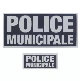 Bandes rétroréfléchissantes Police Municipale (10 x 28 cm et 6 x 13 cm)