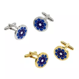 Boutons de Manchette Bleuet de France