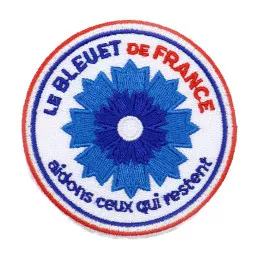 Ecusson Bleuet de France Brodé