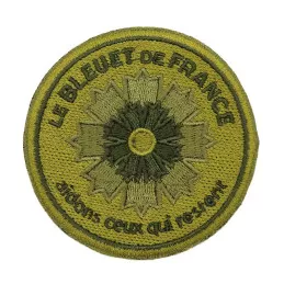 Ecusson Bleuet de France Brodé Armée de Terre