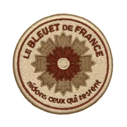 Ecusson Bleuet de France Brodé OPEX