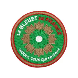 Ecusson Bleuet de France Brodé Légion Etrangère