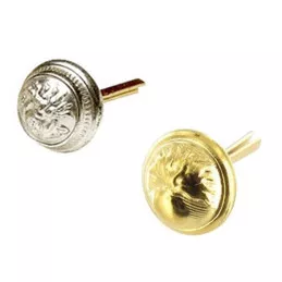Boutons Métal d'Uniformes Gendarmerie Brillant (10 mm - Modèle à Tige)