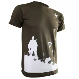 T-shirt Imprimé Para Débarquement Vert OD