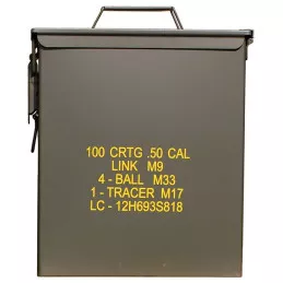 Caisse à munition type US calibre .50 grand modèle