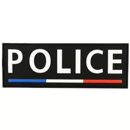 Bande Gomme 3D Police 10 x 28 cm Liseré Tricolore
