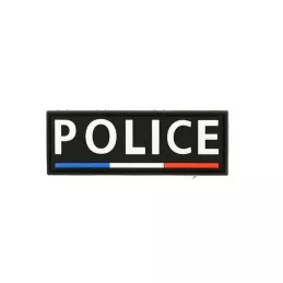 Bande Gomme 3D Police 3 x 10 cm Liseré Tricolore