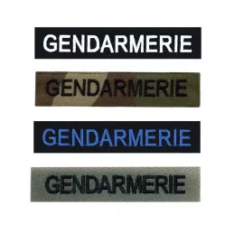 Barrette brodée Gendarmerie